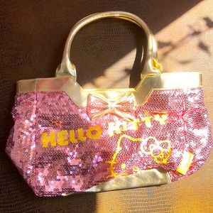 Vintage Hello Kitty Sequence bag (Pink & yellow)